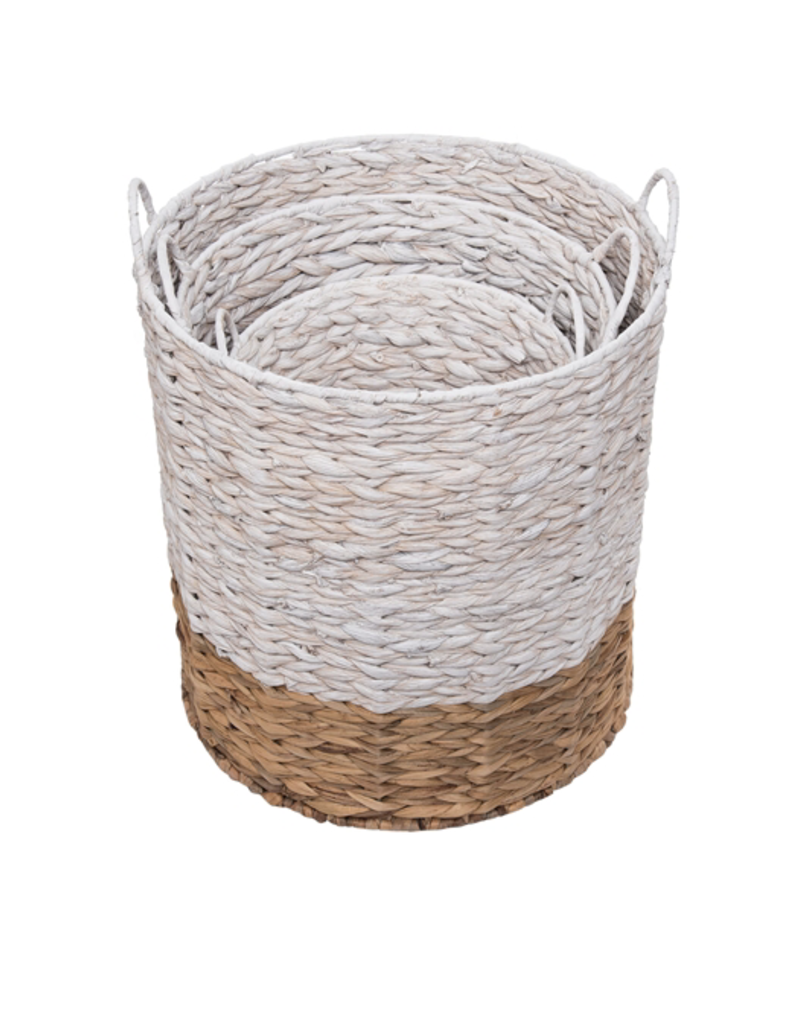 Ariana Natural Baskets White - Medium