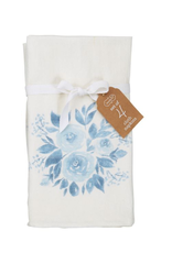 Bouquet Blue Print Cloth Napkin Set of 4