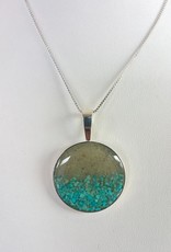 Dune Jewelry Marina Necklace - Gradient Crescent Beach & Turquoise