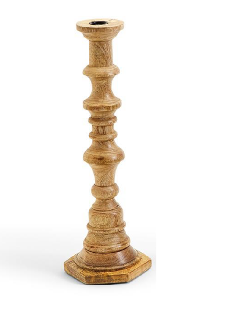 Natural Heights Hand-Crafted Candlestick - 15.25" H
