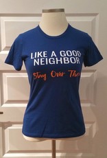 Good Neighbor Gator Royal Blue Boyfriend T-Shirt - Medium