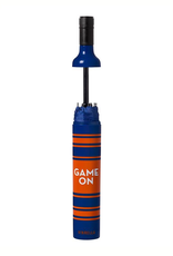 Vinrella Game On Blue/Orange Bottle Umbrella