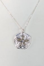 Dune Jewelry Natural Petite Sand Dollar Necklace - Crescent Beach