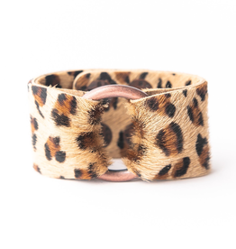 Leopard Leather Cuff