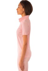 Gretchen Scott Designs GripeLess - Cotton Piqué Polo Shirt - Whisper Pink - Small