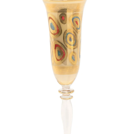 Vietri Regalia Champagne Glass - Cream