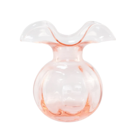 Vietri Pink Hibiscus Glass Bud Vase