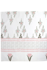 Vietri Bohemian Linens Gray/Pink Napkins - Set of 4