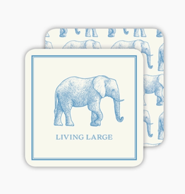 Large Blue Elephant Coaster Box