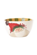 Vietri Old St. Nick Cereal Bowl - Green Hat