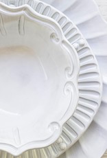 Vietri Incanto Baroque Cereal Bowl - White - 7.5'' D