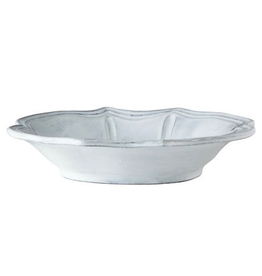 Vietri Incanto Baroque Pasta Bowl - White