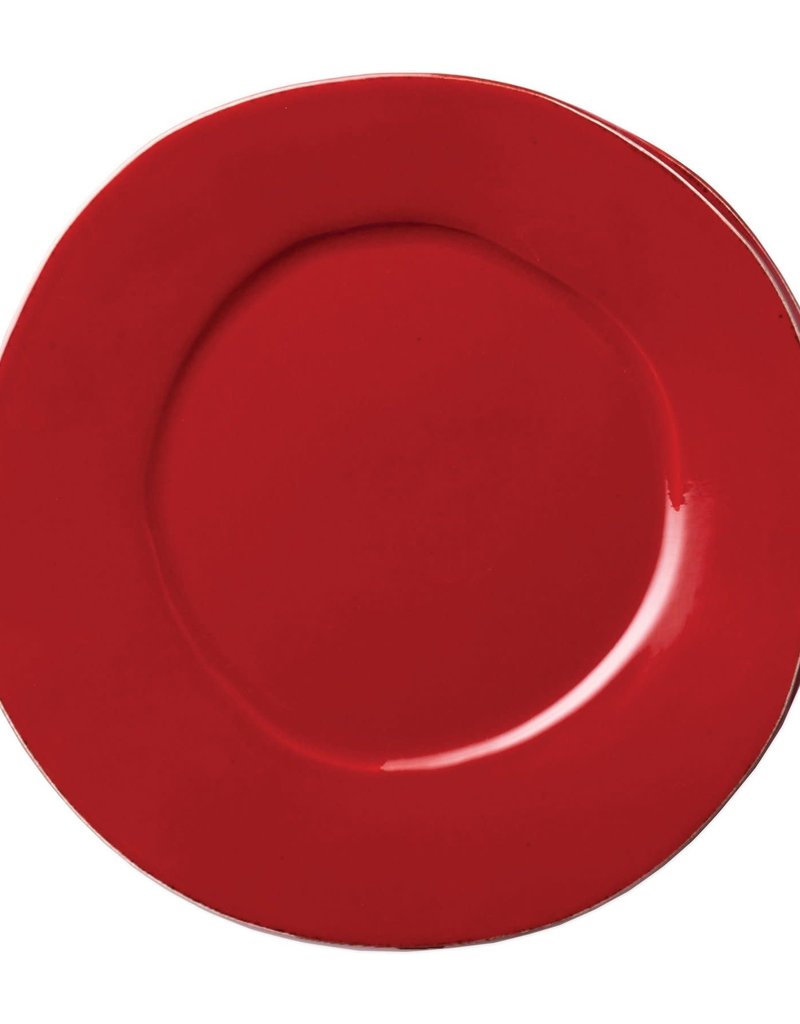 Vietri Lastra American Dinner Plate - Red