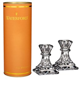 Waterford Giftology Lismore Candlestick - 4 in Pair - Orange Box
