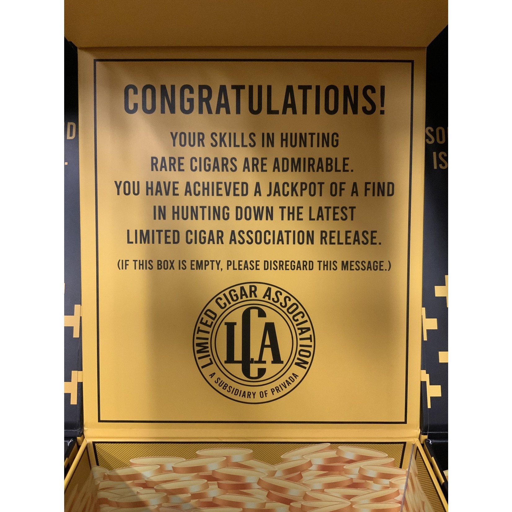 Limited Cigar Association LCA Special 5-Pack Offer