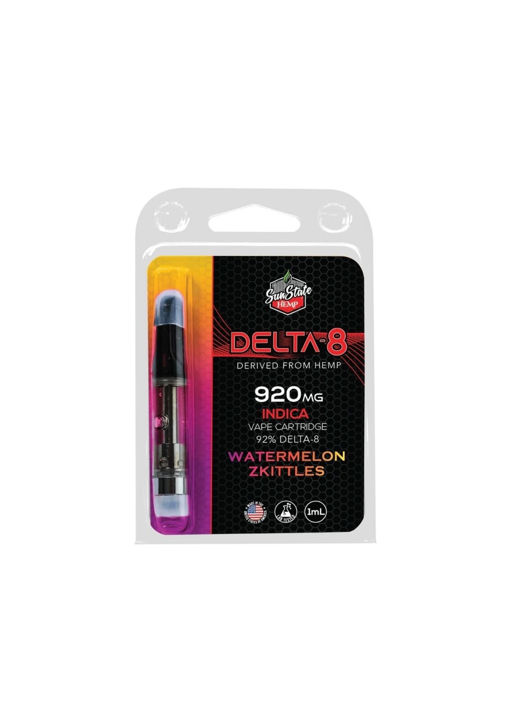 SUNSTATE SUNSTATE DELTA 8 CART WATERMELON ZKITTLES INDICA