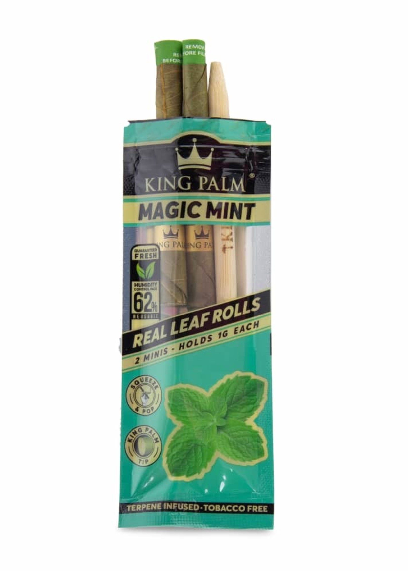 King Palm KING PALM 2-MINI ROLLS MAGIC MINT