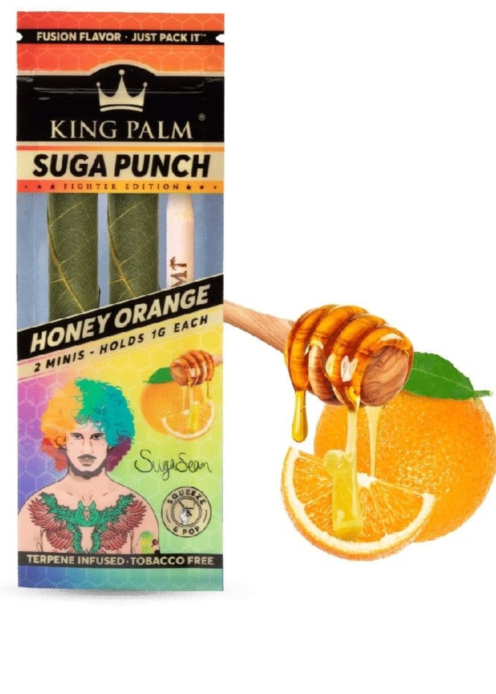 King Palm KING PALM 2-MINI ROLLS SUGA PUNCH