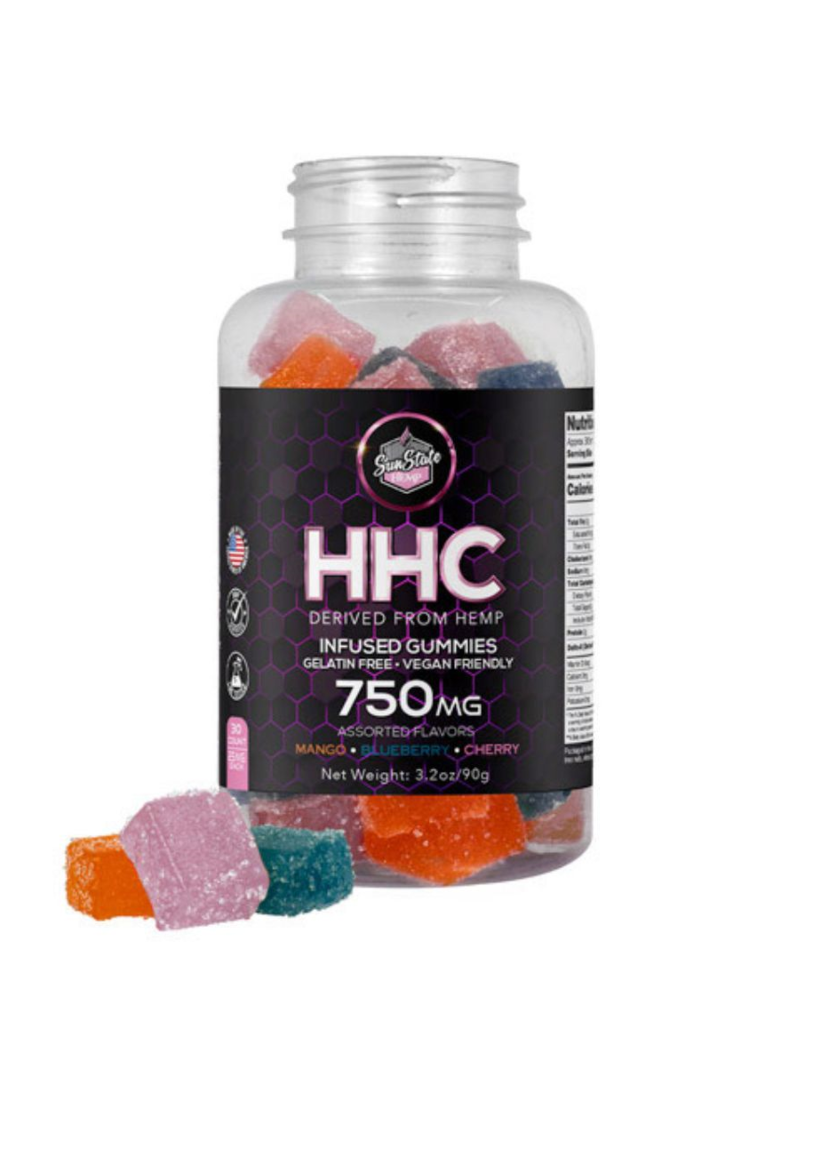 SUNSTATE SUNSTATE HHC INFUSED GUMMIES 750MG