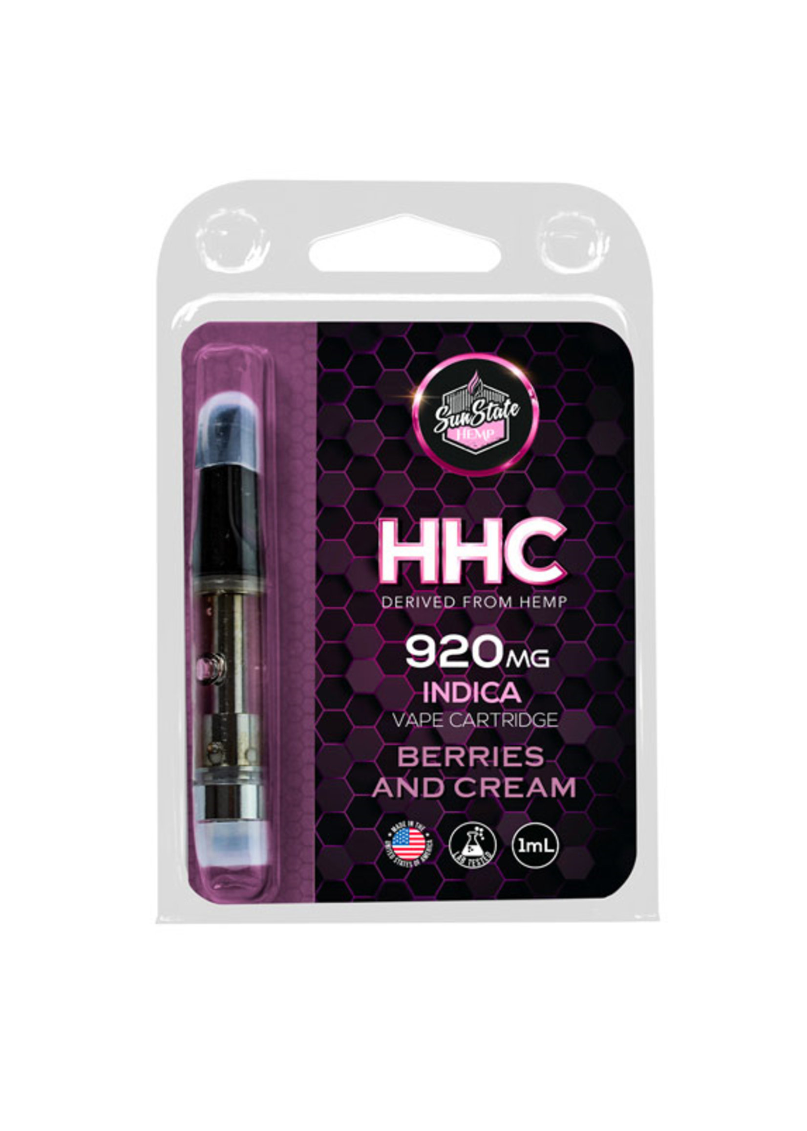 SUNSTATE SUNSTATE HHC CART BERRIES AND CREAM INDICA