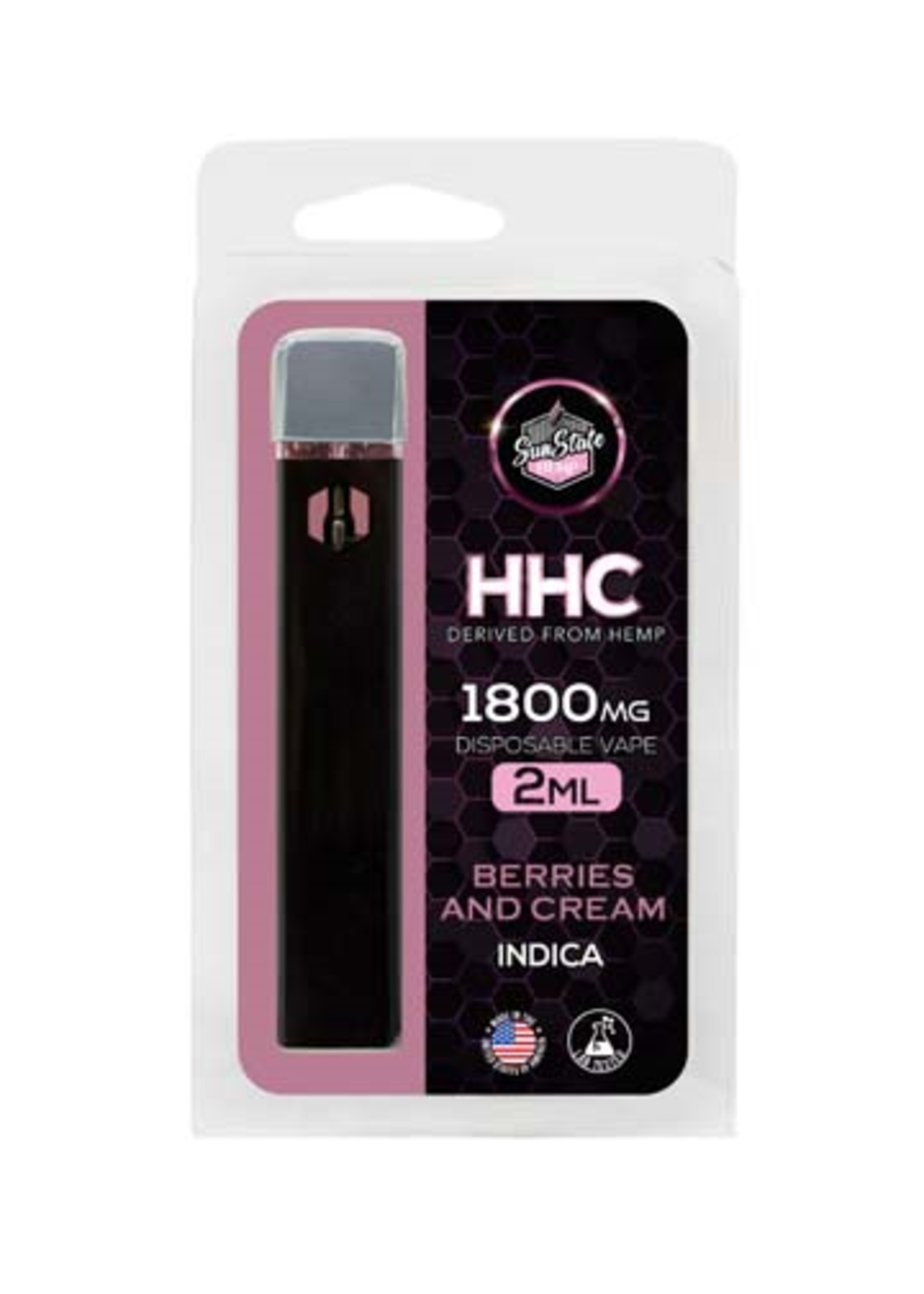 SUNSTATE SUNSTATE HHC DISPOSABLE BERRIES AND CREAM INDICA