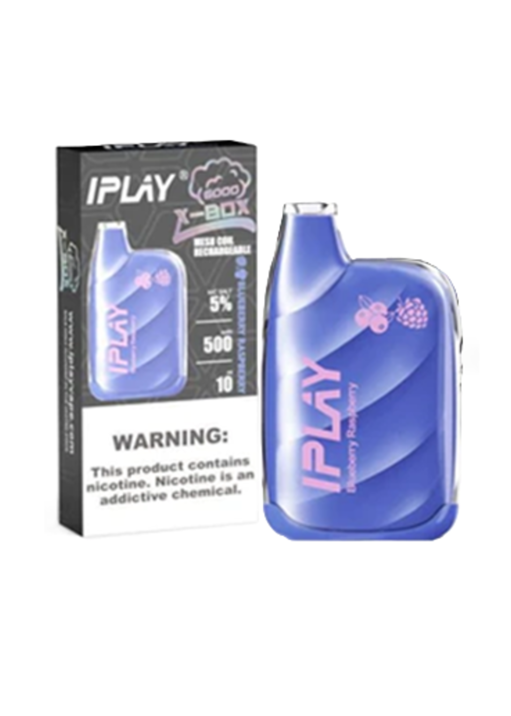 IPLAY IPLAY X-BOX 6000 BLUEBERRY RASPBERRY
