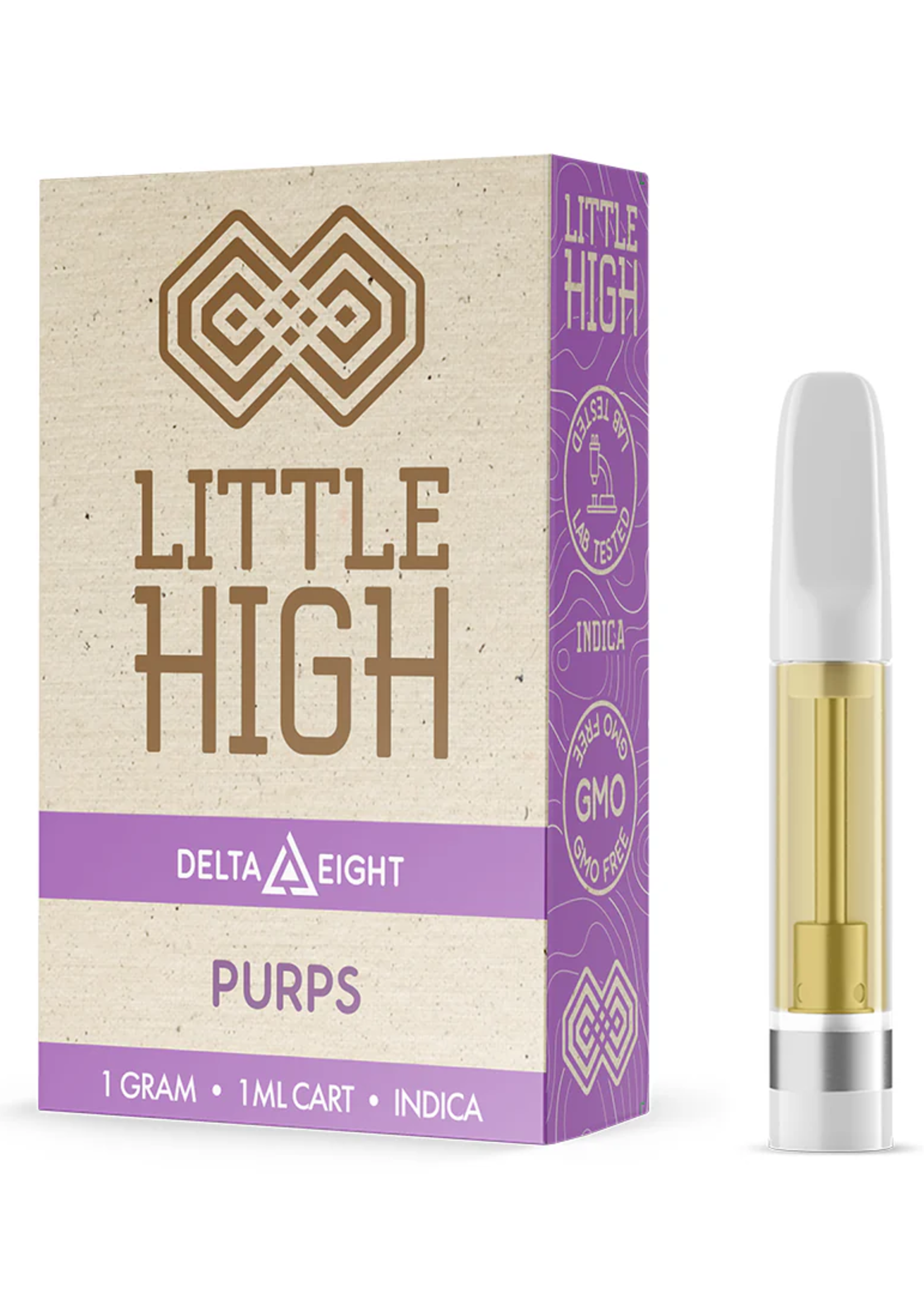 LITTLE HIGH LITTLE HIGH CART D8 PURPS INDICA 1G