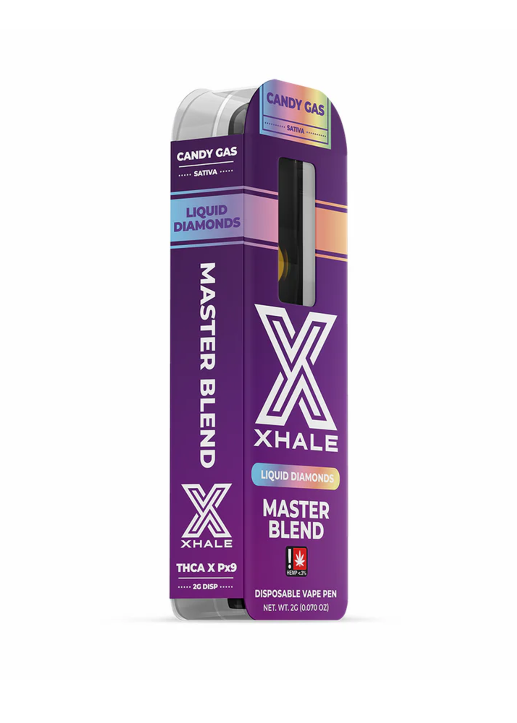 XHALE XHALE DISPOSABLE LIQUID DIAMONDS CANDY GAS SATIVA 2G