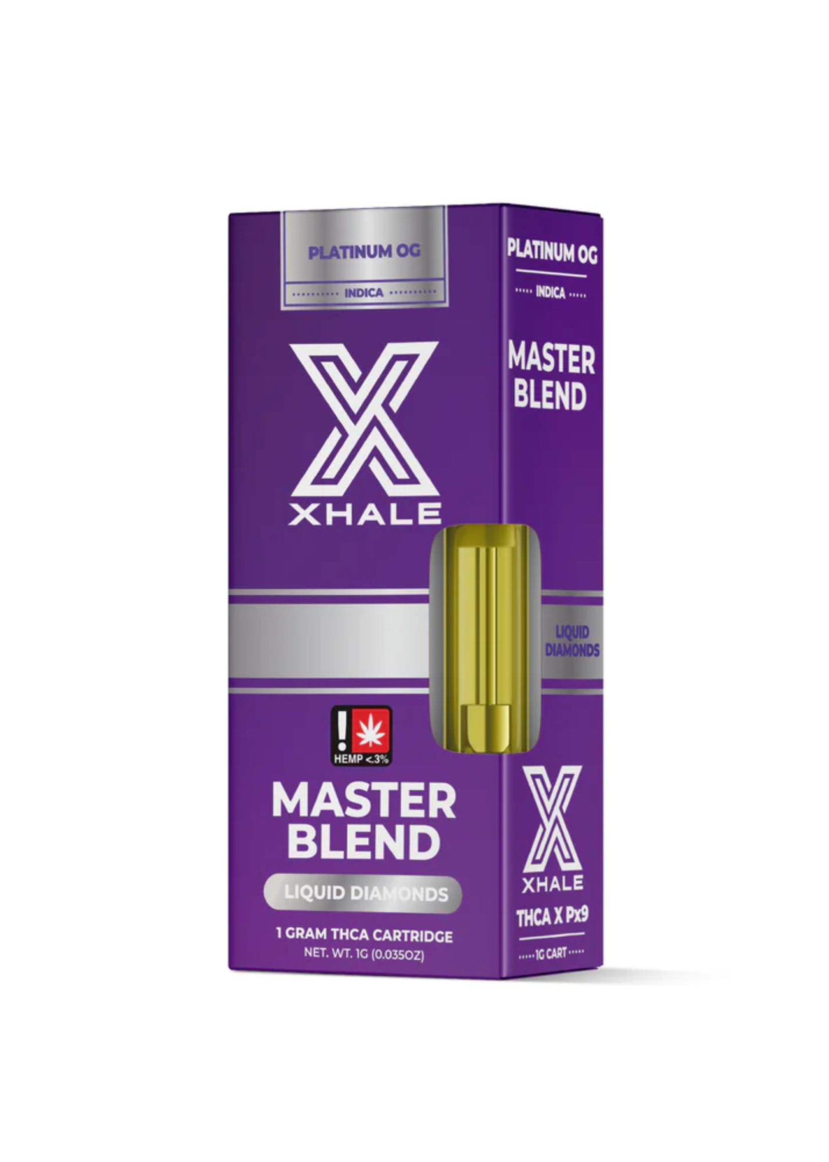 XHALE XHALE CARTRIDGE LIQUID DIAMONDS PLATINUM OG INDICA 2G