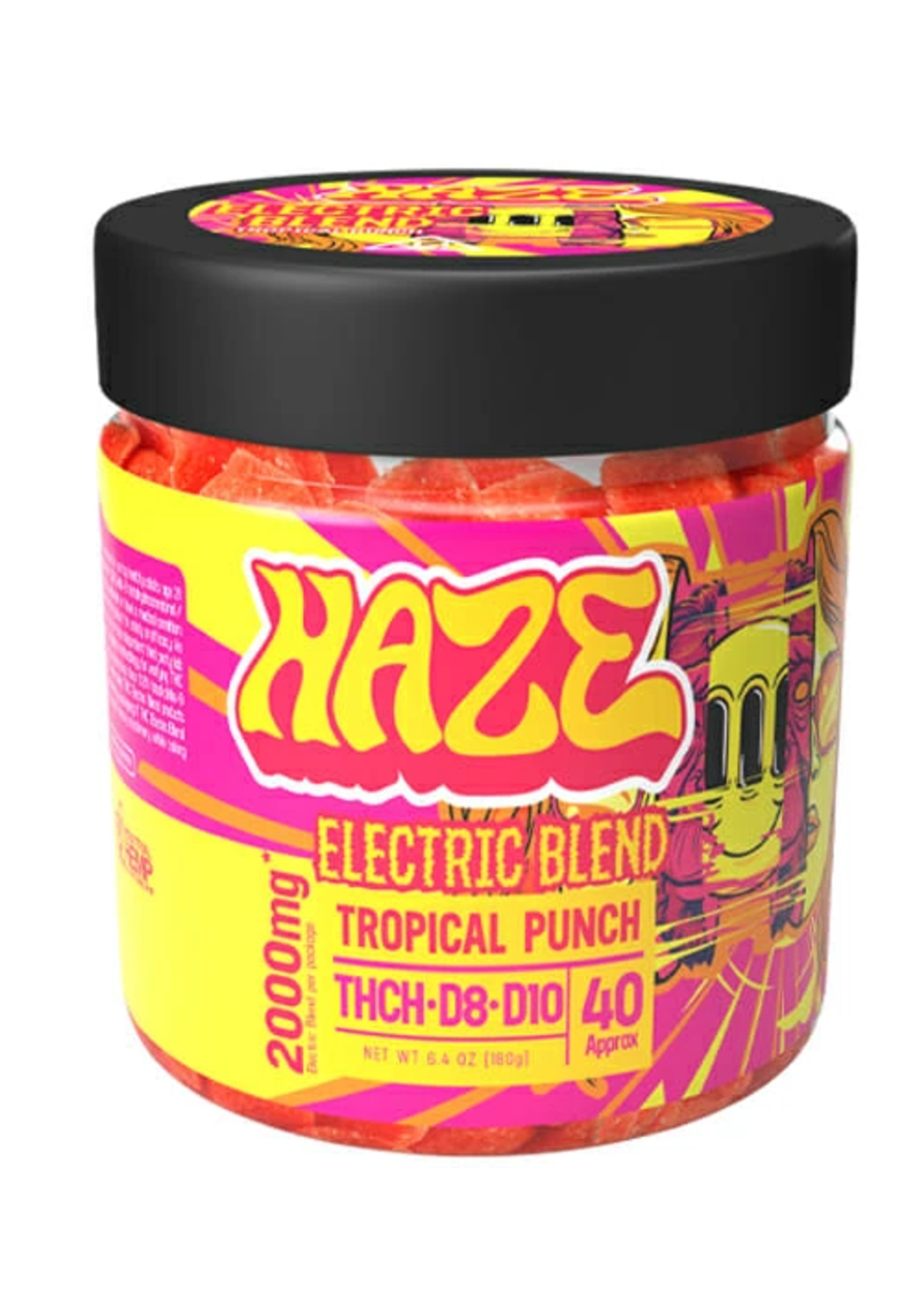 HAZE HAZE ELECTRIC BLEND GUMMY TROPICAL PUNCH 2000MG