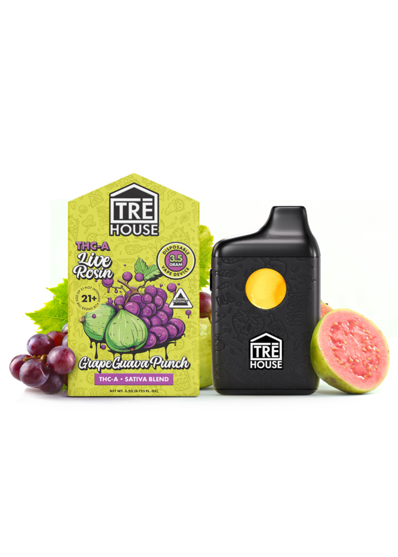 TRE HOUSE TRE HOUSE PEN GRAPE GUAVA PUNCH (THC-A3.5G)