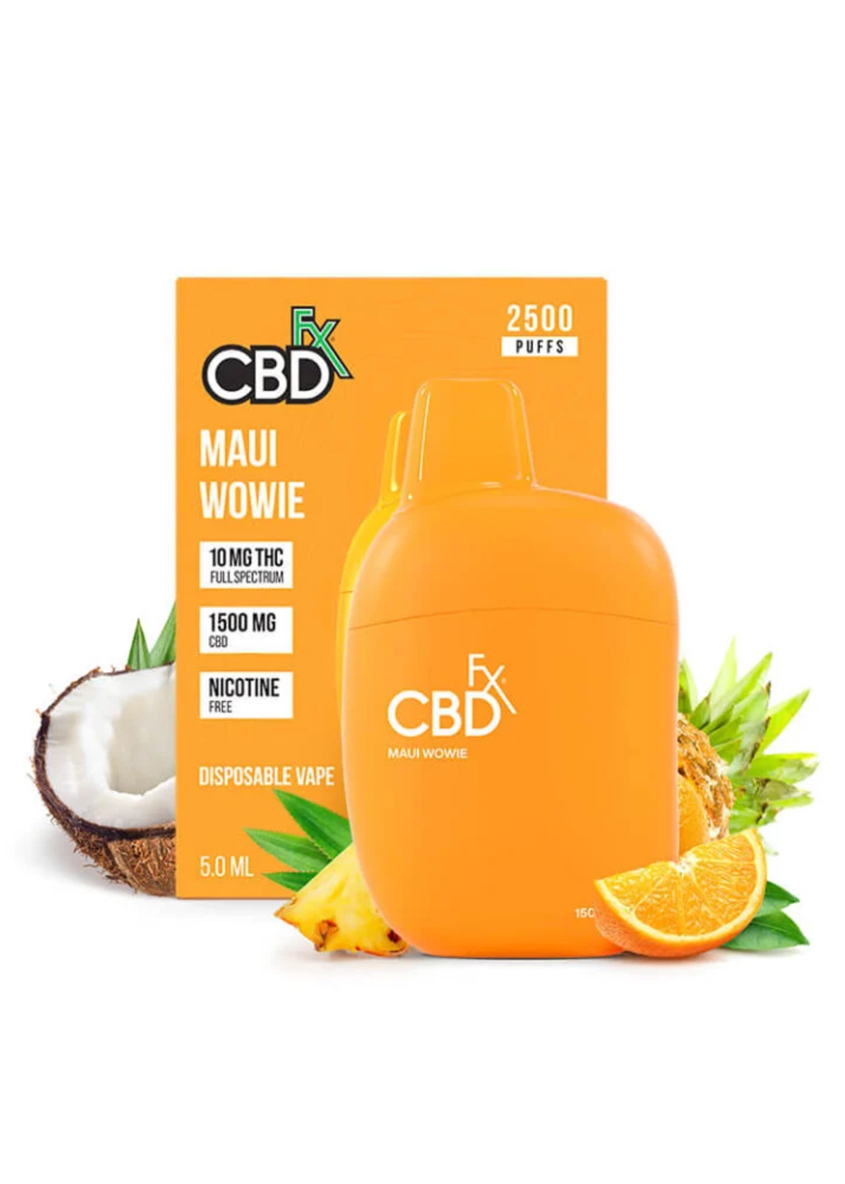 CBD FX CBDFX VAPE PEN MAUI WOWIE CBD/D9 1500MG
