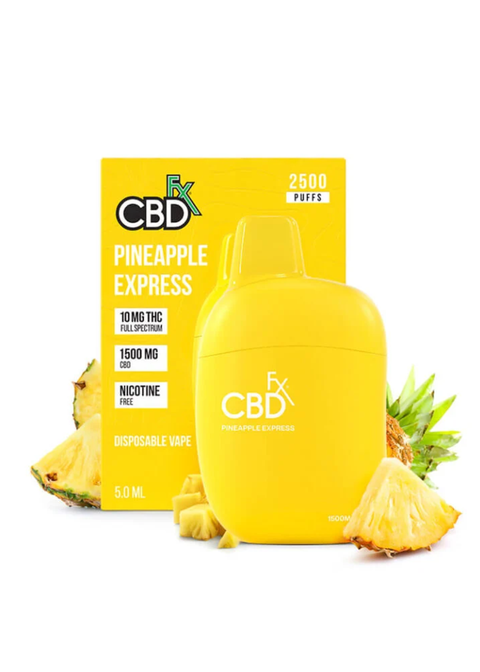 CBD FX CBDFX VAPE PEN PINEAPPLE EXPRESS CBD/D9 1500MG