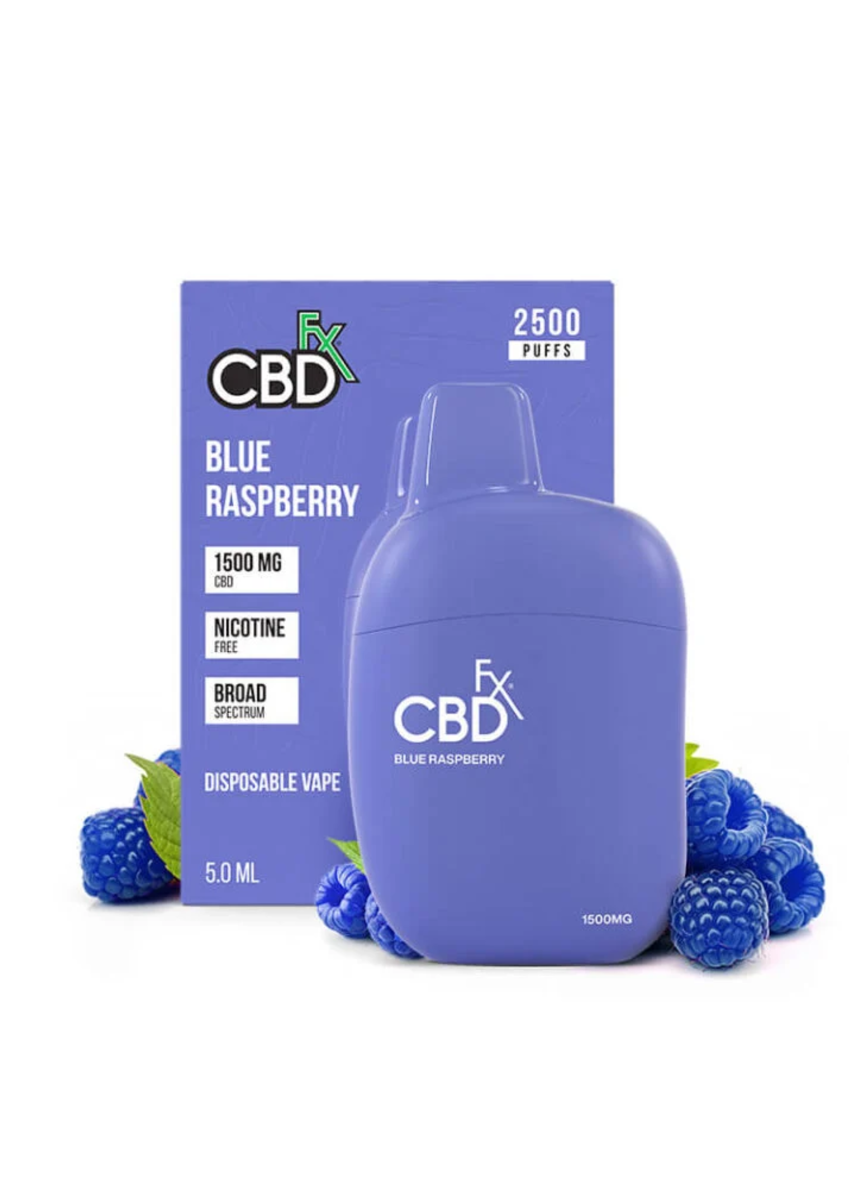 CBD FX CBDFX VAPE PEN BLUE RASPBERRY CBD 1500MG