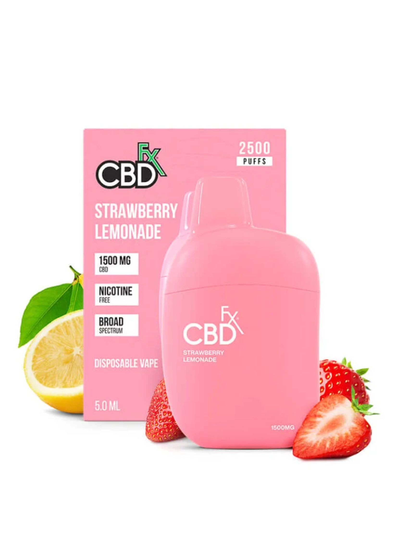 CBD FX CBDFX VAPE PEN STRAWBERRY LEMONADE CBD 1500MG