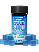 LOOPER LOOPER THC-A 10K GUMMIES SOUR BLUE RASPBERRY
