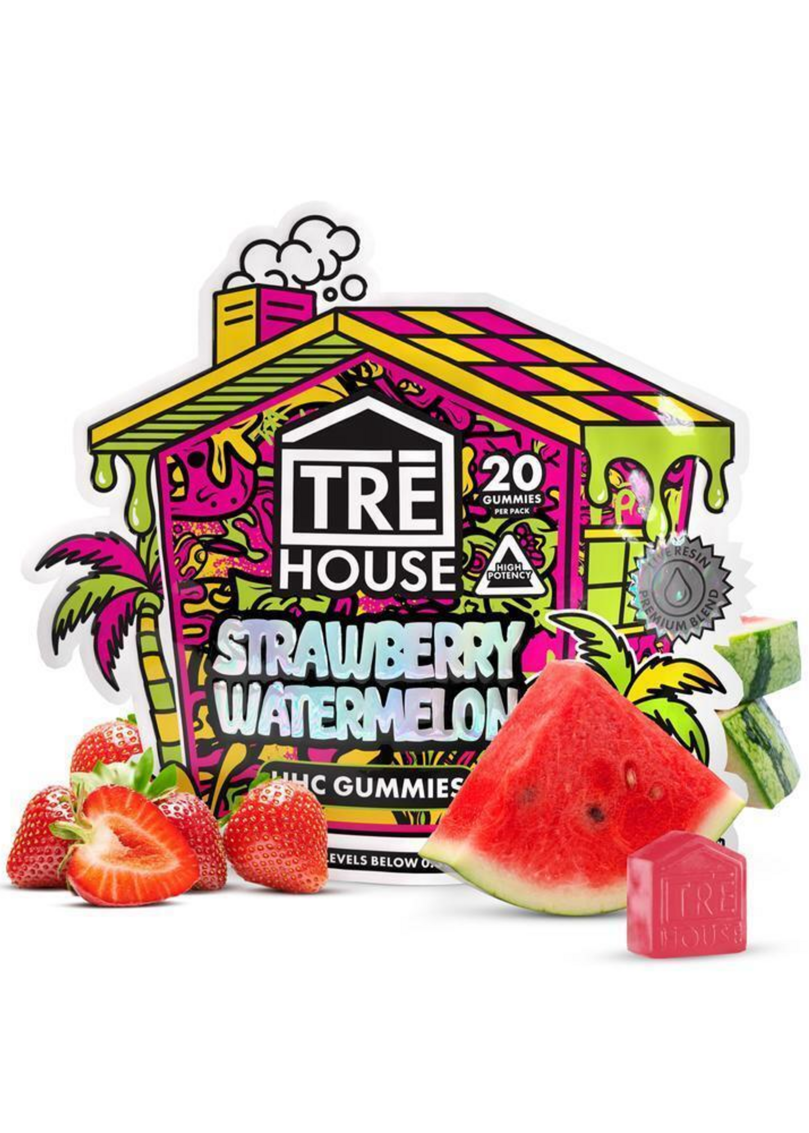 TRE HOUSE TRE HOUSE GUMMIES STRAWBERRY WATERMELON HHC