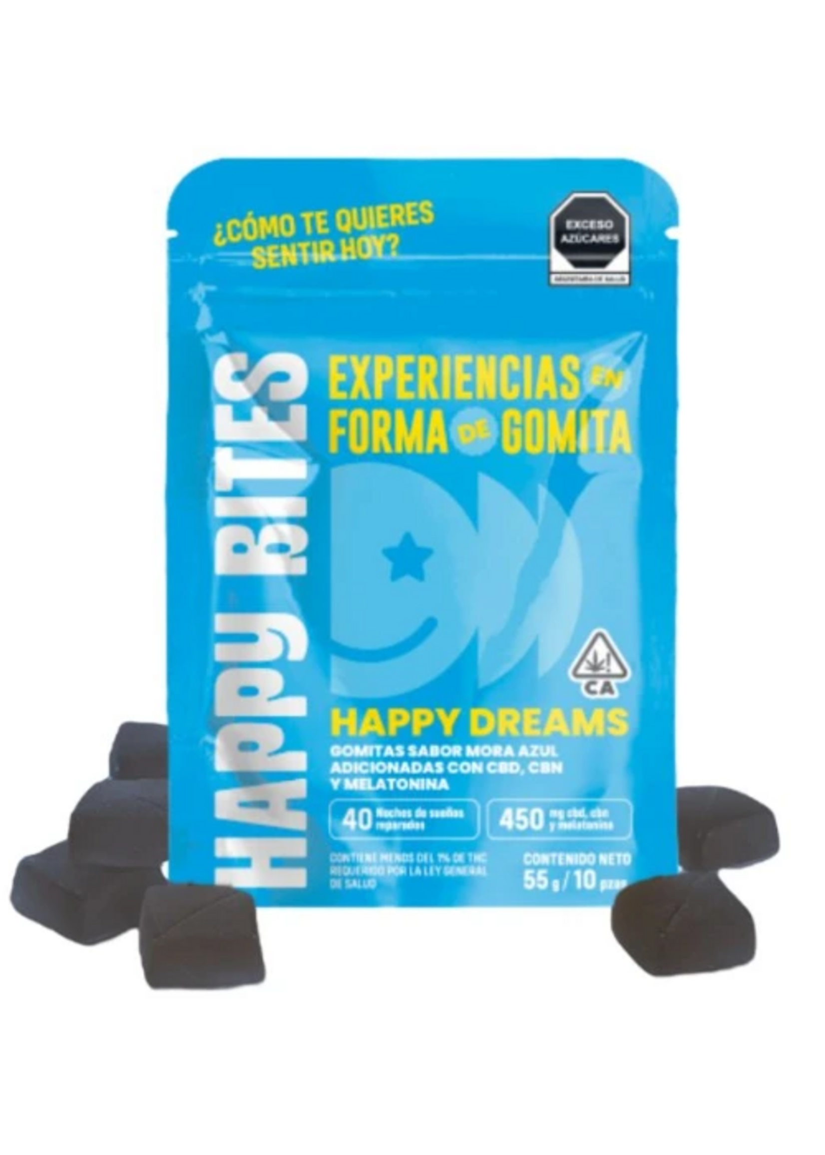 HAPPY BITES HAPPY BITES HAPPY DREAMS 450 CBD / CBN / MELATONINA