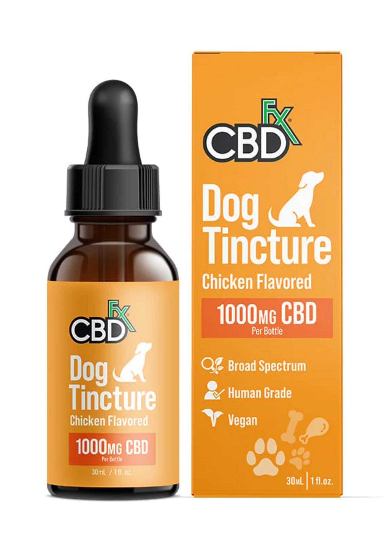 CBD FX CBDFX DOG TINCTURE - Chicken Flavored - 1000MG