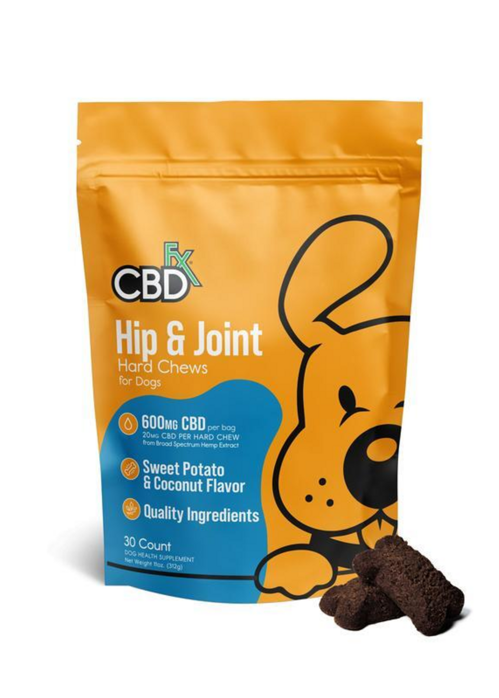 CBD FX CBDFX HIP & JOINT: Hard Chews For Dogs