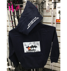 FOOTHILLS SKI LIFE FOOTHILLS SKI LIFE KIDS HOODIE NAVY