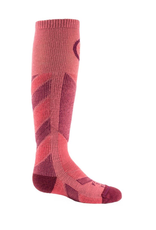 FARM TO FEET FARM TO FEET SKI SOCK KID’S PARK CITY - MIDWEIGHT CARMINE/ZINFANDEL