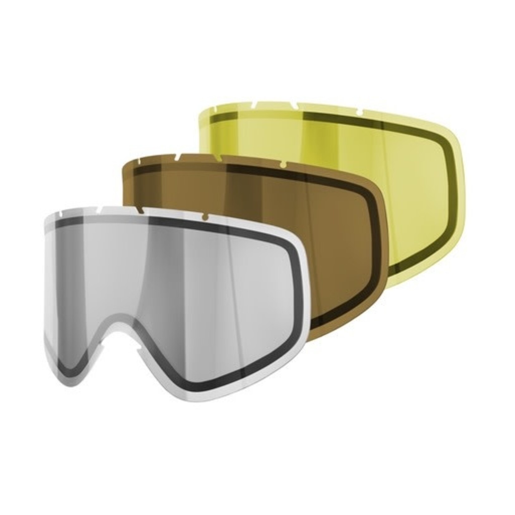 POC POC REPLACEMENT LENS IRIS COMP LENS 3 PACK SMOKEY/YELLOW/TRANSPARENT