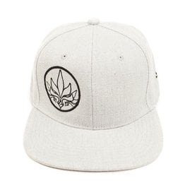 TALL T PRODUCTIONS TALL T PRODUCTION SNAPBACK HAT STAMP LIGHT GREY/BLACK