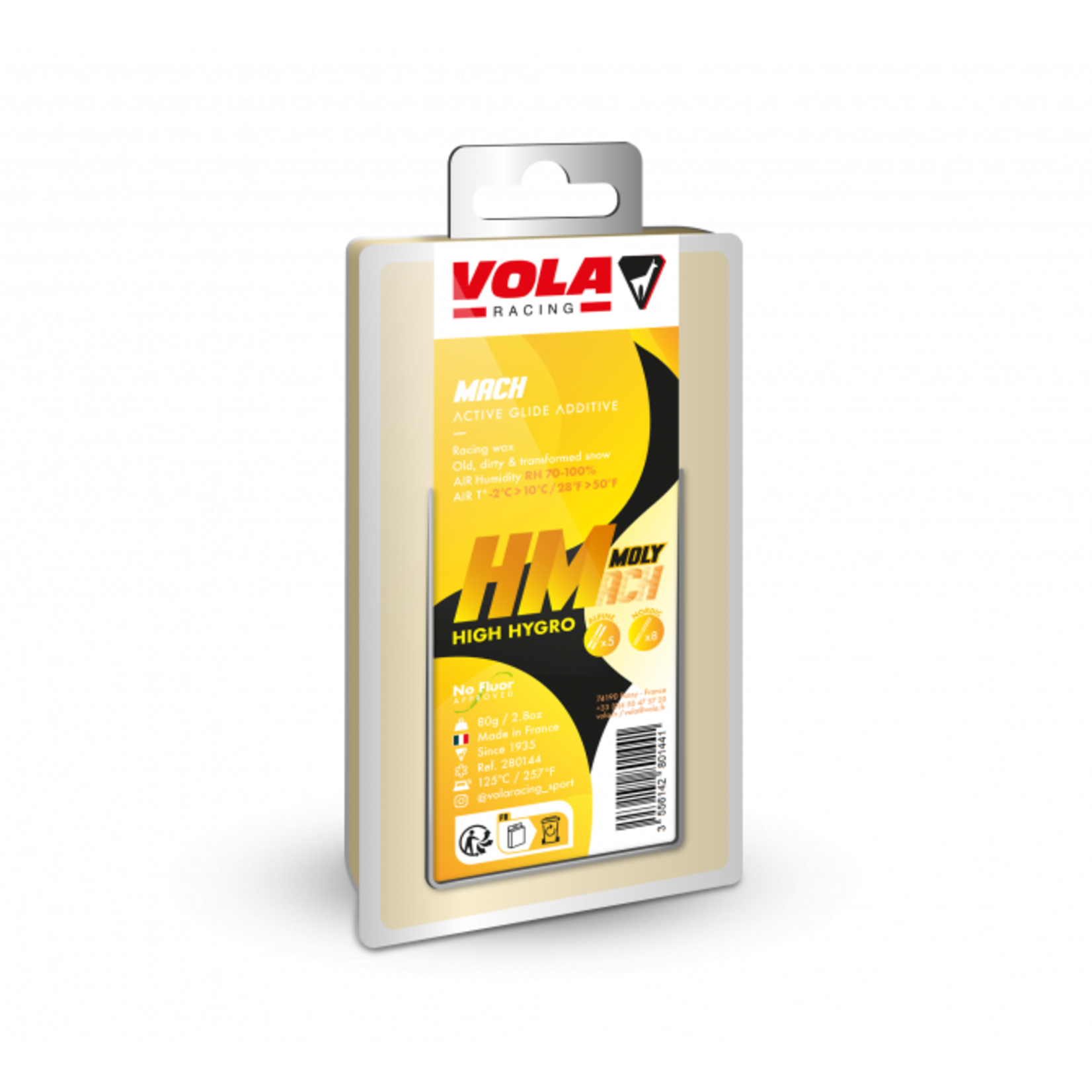 VOLA VOLA WAX H MACH YELLOW -2°C>10°C/28°F>50°F 80G