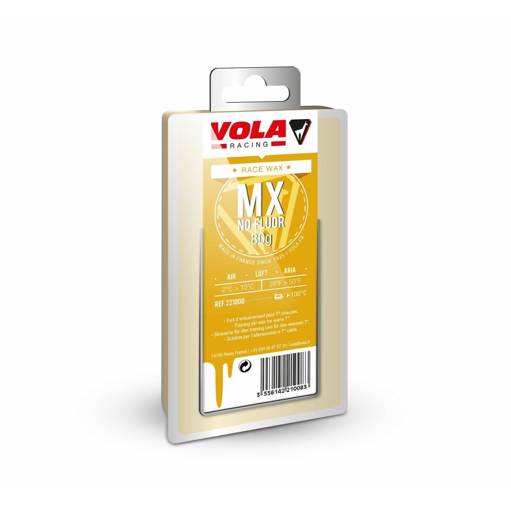 VOLA VOLA WAX MX YELLOW  -2°C>10°C/28°F>50°F 80G