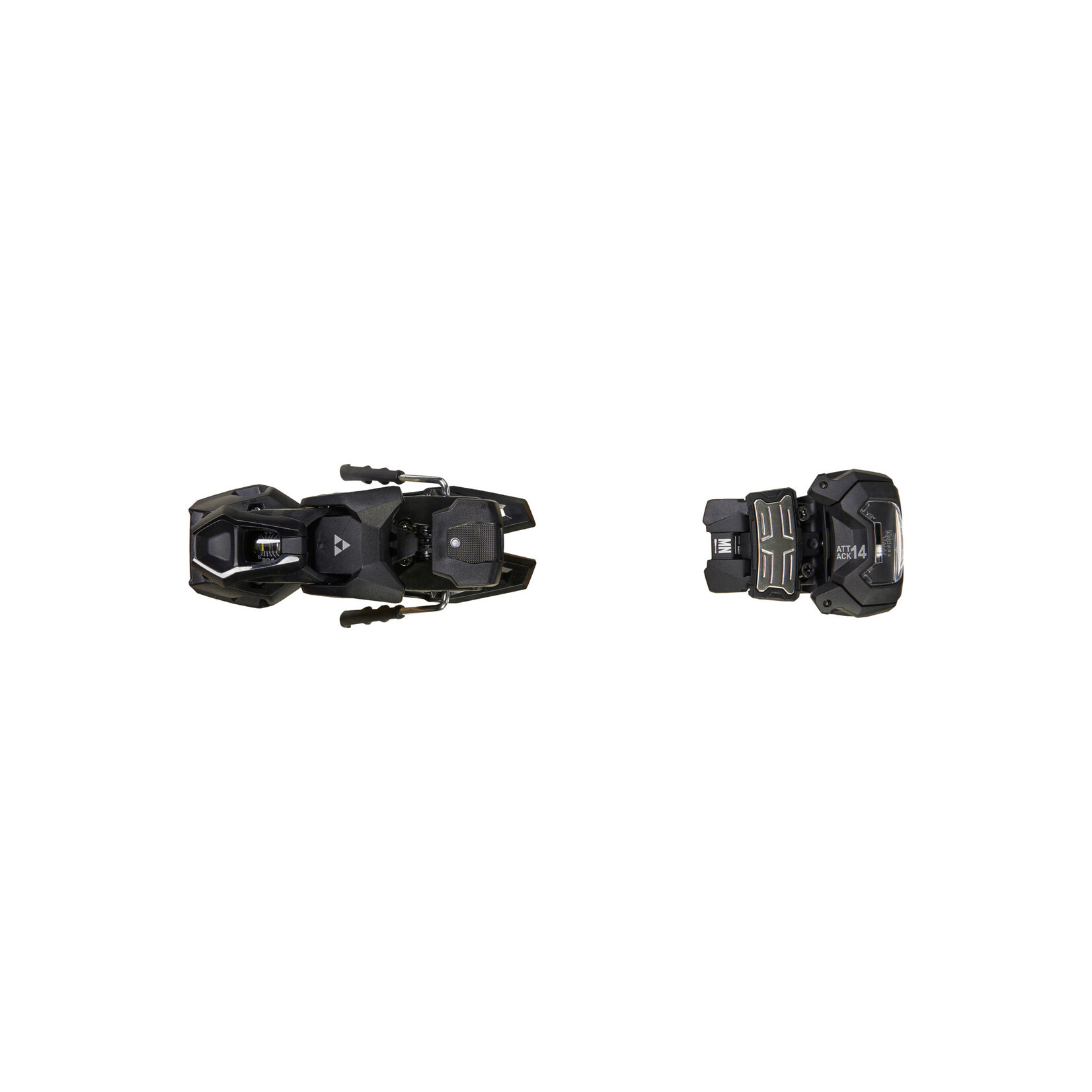 FISCHER FISCHER 2025 SKI BINDING ATTACK 14 MN W/O BRAKE (A) SOLID BLACK/BLACK
