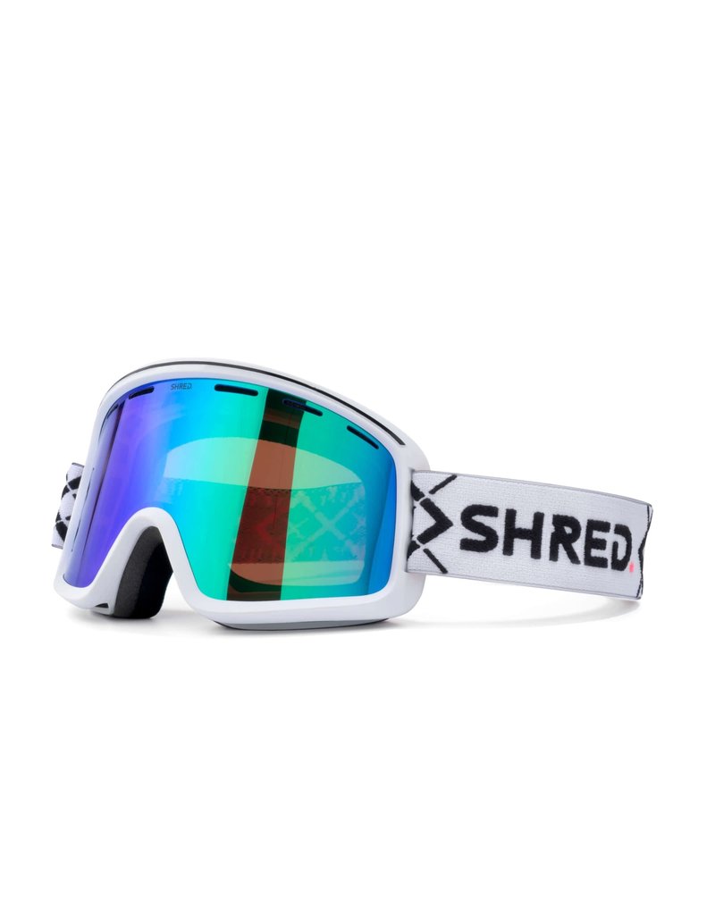 SHRED SHRED SKI GOGGLES MONOCLE BIGSHOW WHITE -CBL PLASMA