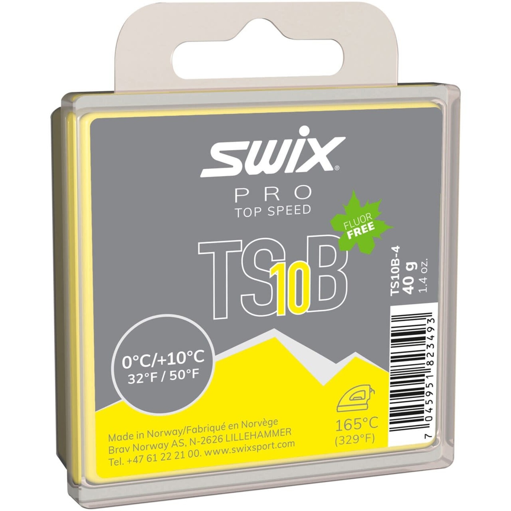 SWIX SWIX WAX PRO TOP SPEED 10 BLACK 0°C>10°C/32°F>50°F 40G TS10B
