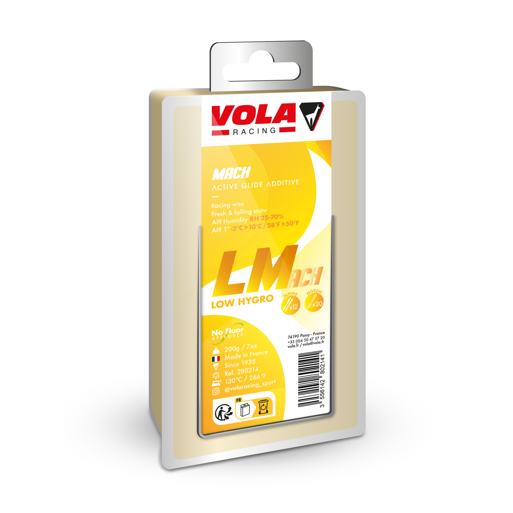 VOLA VOLA WAX L MACH YELLOW 2°C>10°C/28°F>50°F 200G